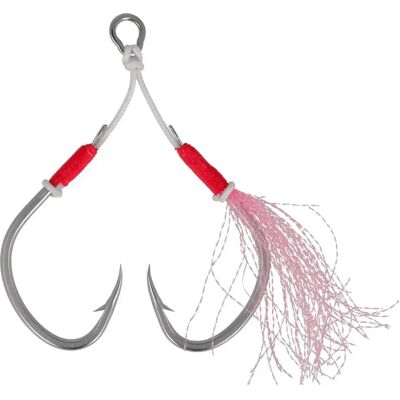 Sea Monsters Assist Hook Slow Jigging Flashy Silver 5/0 Sea Monsters Assist Hook Slow Jigging Flashy Silver 5/0