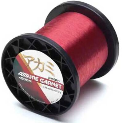 Akami Monofilamento Assure Garnet 4000 M Red Wine 0.185 mm Akami Monofilamento Assure Garnet 4000 M Red Wine 0.185 mm