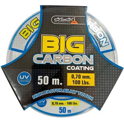 Asari Big Carbon Coating Fluorocarbono 50 M Multicolor - Línea de Pesca Asari Big Carbon Coating Fluorocarbono 50 M Multicolor - Línea de Pesca