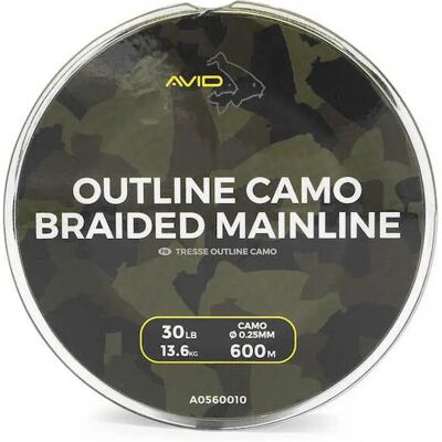 Línea Trenzada Outline Camo 30 lb 600 m de Avid Carp Línea Trenzada Outline Camo 30 lb 600 m de Avid Carp