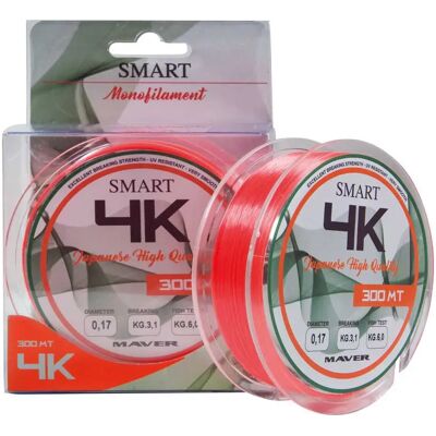 Maver Monofilamento 4k 300 M Fluo Orange 0.170 mm Maver Monofilamento 4k 300 M Fluo Orange 0.170 mm