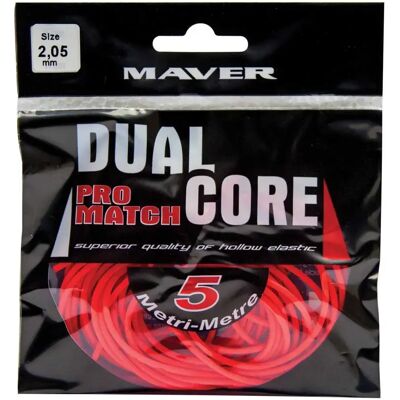 Maver Línea Elástica Dual Core Pro Match 5 M Fluo Red 2.05 mm Maver Línea Elástica Dual Core Pro Match 5 M Fluo Red 2.05 mm