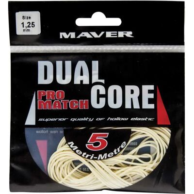 Maver Línea Elástica Dual Core Pro Match 5 M White 1.25 mm Maver Línea Elástica Dual Core Pro Match 5 M White 1.25 mm