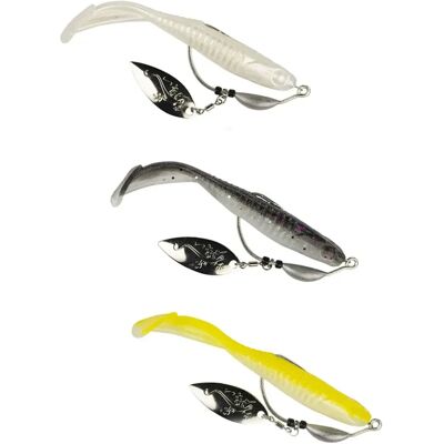 Seaspin Vinilo Beaver Tail Flash Hook 14.5g 95 Mm Laminate Smoke Shad One Size Seaspin Vinilo Beaver Tail Flash Hook 14.5g 95 Mm Laminate Smoke Shad One Size