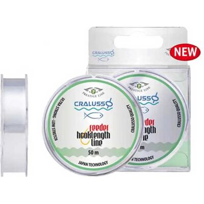 Cralusso Monofilamento Feeder Hooklenght 50 M Clear 0.180 mm Cralusso Monofilamento Feeder Hooklenght 50 M Clear 0.180 mm