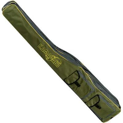 Kamasaki Funda Caña Carp Hunter 3 Compartimentos Black / Red 120 cm Kamasaki Funda Caña Carp Hunter 3 Compartimentos Black / Red 120 cm