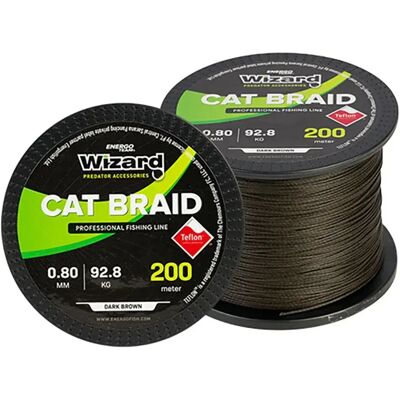 Wizard Línea Trenzada Cat 200 M Dark Brown 0.400 mm Wizard Línea Trenzada Cat 200 M Dark Brown 0.400 mm