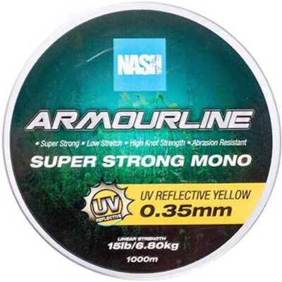Nash Monofilamento Baseline 1000 M UV Yellow 0.350 mm Nash Monofilamento Baseline 1000 M UV Yellow 0.350 mm