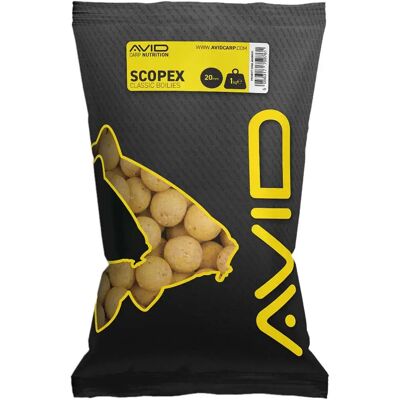 Avid Carp Boilie Scopex 1kg Yellow 20 mm Avid Carp Boilie Scopex 1kg Yellow 20 mm