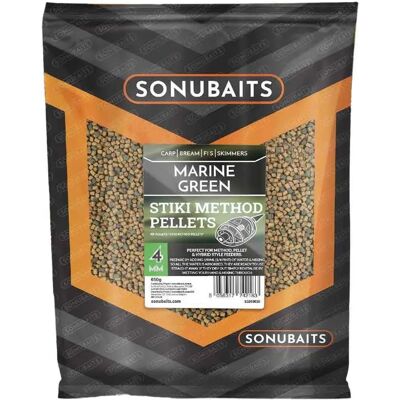 Sonubaits Pellets Para Pesca Stiki Method Marine Green 650g Green 2 mm Sonubaits Pellets Para Pesca Stiki Method Marine Green 650g Green 2 mm