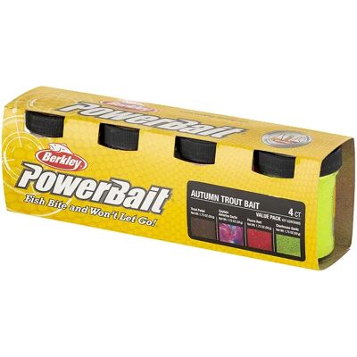 Berkley Pasta De Pescar Powerbait® Eu Gltr Trtbt Surtido 4 Unidades Assorted Autumn One Size Berkley Pasta De Pescar Powerbait® Eu Gltr Trtbt Surtido 4 Unidades Assorted Autumn One Size