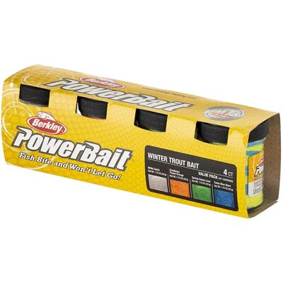 Berkley Pasta De Pescar Powerbait® Eu Gltr Trtbt 4 Unidades Assoted Winter One Size Berkley Pasta De Pescar Powerbait® Eu Gltr Trtbt 4 Unidades Assoted Winter One Size
