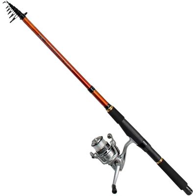 Titan Combo Spinning Carbon Mini Tele Ts20 Red / Black 2.10 m Titan Combo Spinning Carbon Mini Tele Ts20 Red / Black 2.10 m