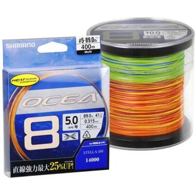 Shimano Línea Trenzada Ocea 400 M Multicolour 0.200 mm Shimano Línea Trenzada Ocea 400 M Multicolour 0.200 mm