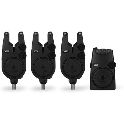 Avid Carp Alarma De Picada Vtx 3+1 Set Black One Size Avid Carp Alarma De Picada Vtx 3+1 Set Black One Size