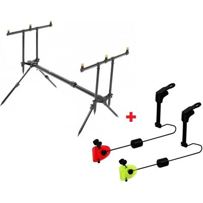 Zfish Rod Pod Classic&indicators Black 72-122 x 44-77 cm Zfish Rod Pod Classic&indicators Black 72-122 x 44-77 cm