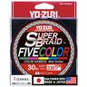 Yo-zuri Superbraid™ Fivecolor 300 M Braided Line Transparente 0.150 mm