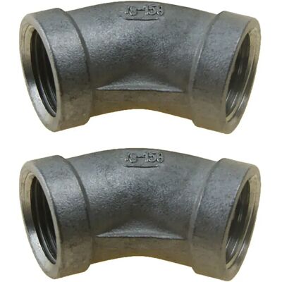 Goldenship Conector Acodado De 45º Acero Inoxidable F 2´´ Grey One Size Goldenship Conector Acodado De 45º Acero Inoxidable F 2´´ Grey One Size