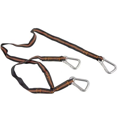 Talamex Cuerda De Seguridad Con 3 Ganchos Black One Size Talamex Cuerda De Seguridad Con 3 Ganchos Black One Size