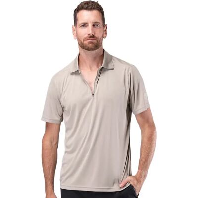 Zhik Polo De Manga Corta Uv Uvactive Zip Sports Stone M Zhik Polo De Manga Corta Uv Uvactive Zip Sports Stone M
