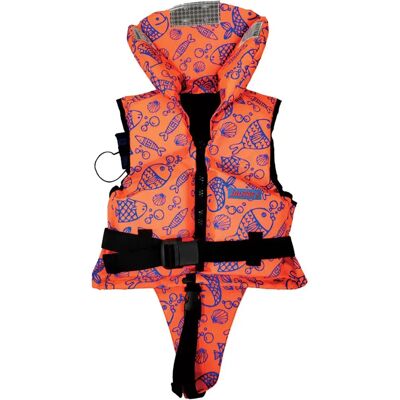Lalizas Chaleco Salvavidas Junior 100n Iso Acuatic Print Fluo Orange 30-40 Kg Lalizas Chaleco Salvavidas Junior 100n Iso Acuatic Print Fluo Orange 30-40 Kg