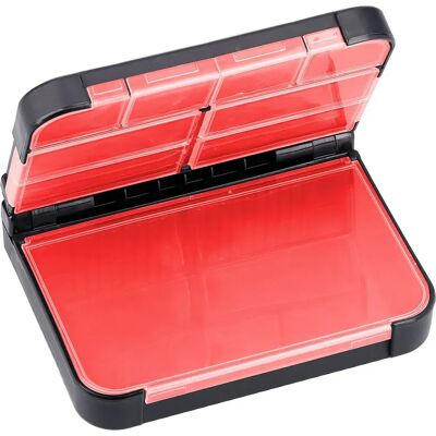 Mikado Caja De Piezas Pequeñas Double Sided H1904 Black / Red 13.2 x 9.7 x 4.4 cm Mikado Caja De Piezas Pequeñas Double Sided H1904 Black / Red 13.2 x 9.7 x 4.4 cm