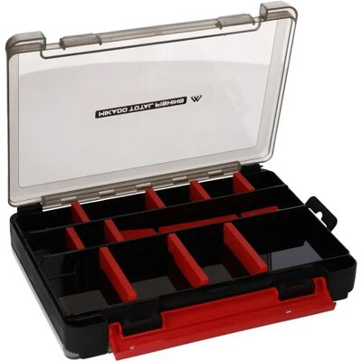 Mikado Caja De Señuelos H1907 Black / Red / Smoke 20.5 x 14.5 x 4.2 cm Mikado Caja De Señuelos H1907 Black / Red / Smoke 20.5 x 14.5 x 4.2 cm