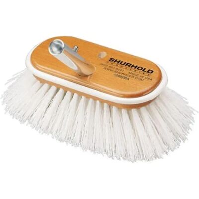 Cepillo de cubierta de polipropileno de 6" - Rígido, Blanco Cepillo de cubierta de polipropileno de 6" - Rígido, Blanco