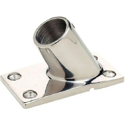 Seachoice Soporte De Pasamanos Con Base Rectangular Stainless Steel 60 Grado Seachoice Soporte De Pasamanos Con Base Rectangular Stainless Steel 60 Grado