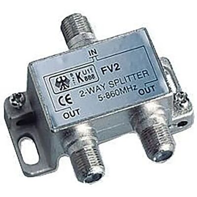 Glomex Divisor De 2 Vías Silver Para V9125 / V9112 / V9130 Glomex Divisor De 2 Vías Silver Para V9125 / V9112 / V9130