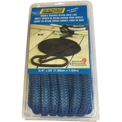 Seachoice Cabo Trenzado Dock Line 19 Mm Blue 7.6 m Seachoice Cabo Trenzado Dock Line 19 Mm Blue 7.6 m