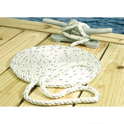 Seachoice Cabo Dockline Tracker 12.7 Mm White / Blue 9 m Seachoice Cabo Dockline Tracker 12.7 Mm White / Blue 9 m