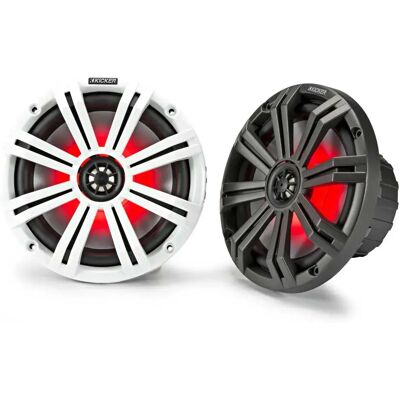 Kicker Altavoz Coaxial Led De 6.5 Pulgadas Km Charcoal / White 195W Kicker Altavoz Coaxial Led De 6.5 Pulgadas Km Charcoal / White 195W