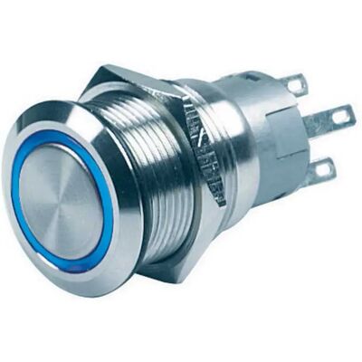 Bep Marine Botón Czone On/off Blue LED / Silver One Size Bep Marine Botón Czone On/off Blue LED / Silver One Size