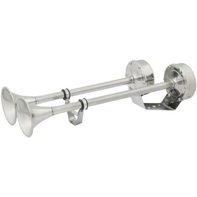Marinco Trompeta Eléctrica Doble 12v Silver One Size Marinco Trompeta Eléctrica Doble 12v Silver One Size
