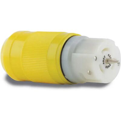 Marinco Conector Hembra De 3 Hilos 63 A 230v Yellow One Size Marinco Conector Hembra De 3 Hilos 63 A 230v Yellow One Size