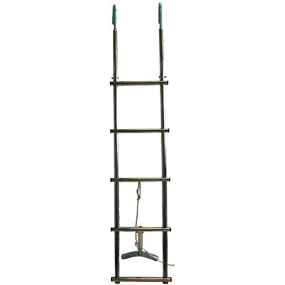 Talamex Escalera Con Ganchos 4 Peldaños Stainless Steel One Size Talamex Escalera Con Ganchos 4 Peldaños Stainless Steel One Size