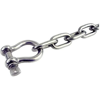 Seachoice Cadena De Ancla Acero Inoxidable 1.2 M Silver 1/4´´ Seachoice Cadena De Ancla Acero Inoxidable 1.2 M Silver 1/4´´