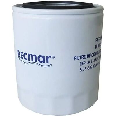 Recmar Filtro De Combustible Separador De Agua De 10 Micras White 110 mm Recmar Filtro De Combustible Separador De Agua De 10 Micras White 110 mm