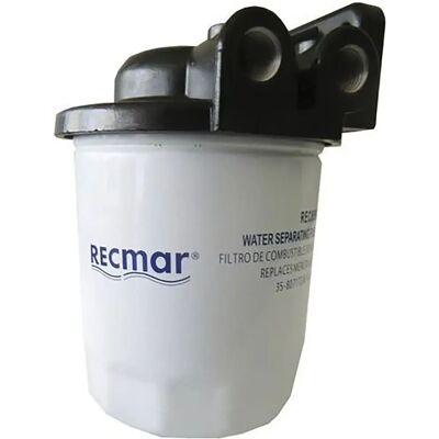Recmar Filtro De Combustible De 25 Micras Con Soporte White 1/4´´ Recmar Filtro De Combustible De 25 Micras Con Soporte White 1/4´´