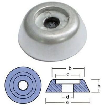 Tecnoseal Ánodo Lewmar 140tt Grey One Size Tecnoseal Ánodo Lewmar 140tt Grey One Size