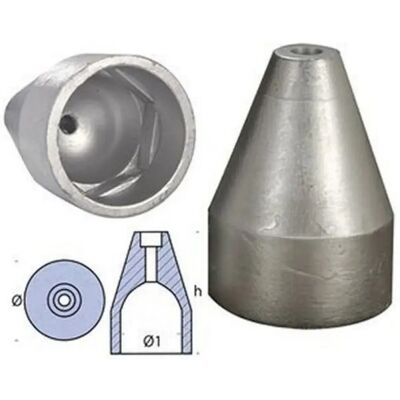 Tecnoseal Ogive Orvea Ánodo Grey 56 mm Tecnoseal Ogive Orvea Ánodo Grey 56 mm