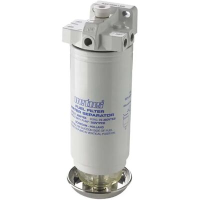 Vetus - Separador de agua - 460 L/h - 10 µm - Filtro de combustible Vetus - Separador de agua - 460 L/h - 10 µm - Filtro de combustible