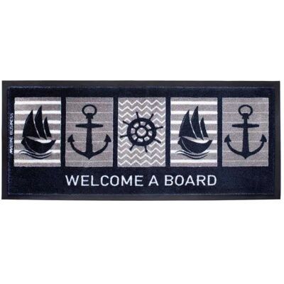 Marine Business Barco Grande Alfombra Grey / Blue / White 130 x 50 cm Marine Business Barco Grande Alfombra Grey / Blue / White 130 x 50 cm