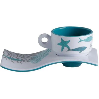 Marine Business Juego De Café Costero 80ml 6 Unidades White / Grey / Light Blue One Size Marine Business Juego De Café Costero 80ml 6 Unidades White / Grey / Light Blue One Size