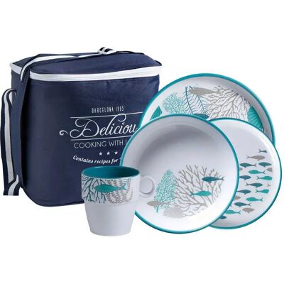Marine Business Juego De Cubiertos Costeros 16 Piezas White / Light Blue / Grey One Size Marine Business Juego De Cubiertos Costeros 16 Piezas White / Light Blue / Grey One Size