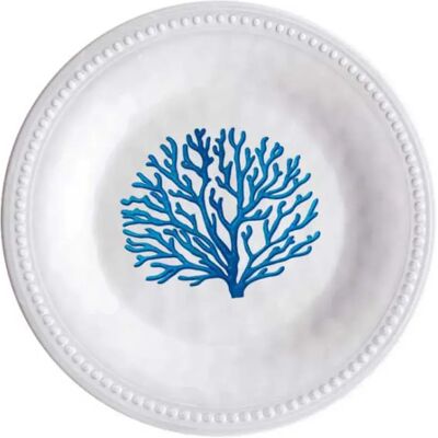 Marine Business Platos De Postres Mare 6 Unidades White / Blue One Size Marine Business Platos De Postres Mare 6 Unidades White / Blue One Size