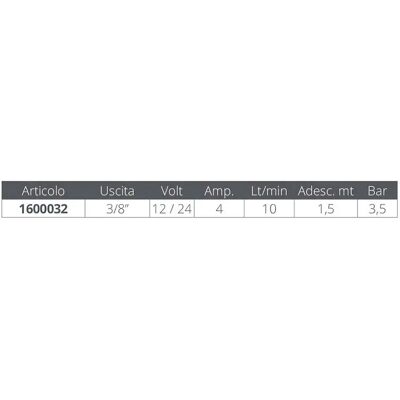 Marco Bomba Up8-re 10lt/min 12/3/8´´ 4a 24v Blue / Grey One Size Marco Bomba Up8-re 10lt/min 12/3/8´´ 4a 24v Blue / Grey One Size