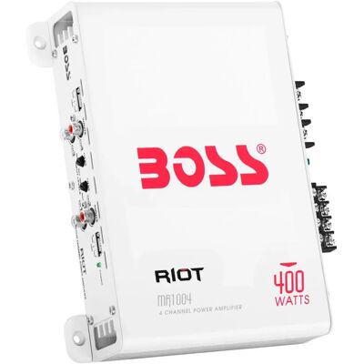 Boss Audio Amplificador Mr1004 50wx2 4 Ohmios White 152 x 250 x 70 mm Boss Audio Amplificador Mr1004 50wx2 4 Ohmios White 152 x 250 x 70 mm