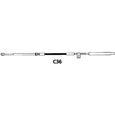 Cable de control Ultraflex C36 - 16 pies/4,88 m - Mercury/Mariner/Quicksilver Cable de control Ultraflex C36 - 16 pies/4,88 m - Mercury/Mariner/Quicksilver